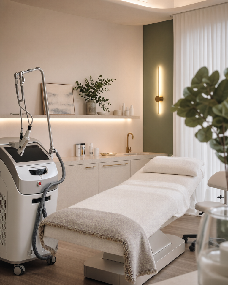 Laser clinic treatment room interior